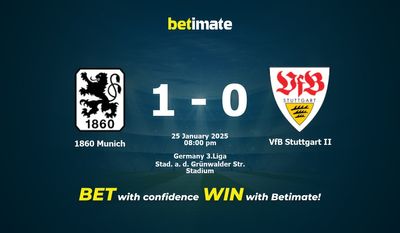 Dự đoán, Tỷ lệ cược & Mẹo cá cược 1860 Munich vs VfB Stuttgart II 25/01/2025