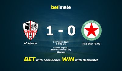 Dự đoán, Tỷ lệ cược & Mẹo cá cược AC Ajaccio vs Red Star FC 93 14/03/2025