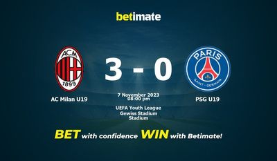 Nhận định dự đoán AC Milan U19 vs PSG U19, tỷ lệ & Tip cá cược 07/11/2023