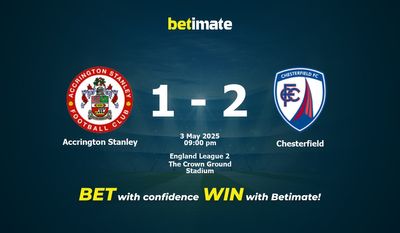 Dự đoán Accrington Stanley vs Chesterfield, Tỷ lệ cược & Mẹo cá cược 05/03/2025