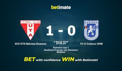 Nhận định ACS UTA Batrana Doamna vs FC U Craiova 1948, Tỷ lệ & Mẹo cá cược 02/03/2024