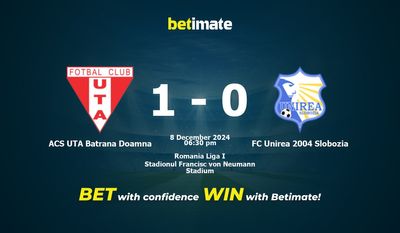 Dự đoán ACS UTA Batrana Doamna vs FC Unirea 2004 Slobozia, tỷ lệ và mẹo cá cược 08/12/2024