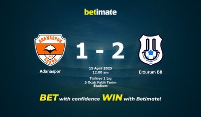 Dự đoán Adanaspor vs Erzurum BB, tỷ lệ cá cược 14/04/2025