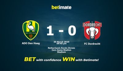 Soi kèo ADO Den Haag vs FC Dordrecht, Tỷ lệ & Mẹo cá cược 30/03/2025