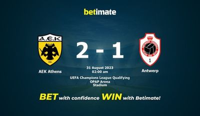 Soi kèo AEK Athens vs Antwerp, Tỷ lệ & Mẹo cá cược 30/08/2023