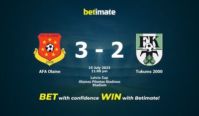 Soi kèo AFA Olaine vs Tukums 2000 ngày 15/07/2023