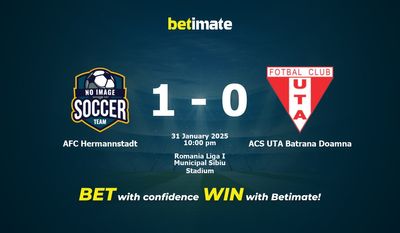 Dự đoán AFC Hermannstadt vs ACS UTA Batrana Doamna, tỷ lệ và mẹo cá cược 31/01/2025