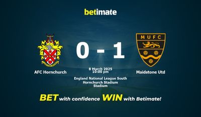 Dự đoán AFC Hornchurch vs Maidstone Utd, Tỷ lệ cược & Mẹo cá cược 03/08/2025