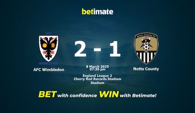 AFC Wimbledon vs Notts County Dự đoán, Tỷ lệ cược & Mẹo cá cược 03/08/2025