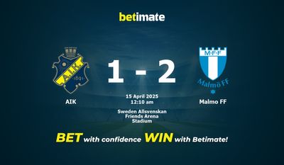 Dự đoán AIK vs Malmo FF, Tỷ lệ cược & Mẹo cá cược 04/14/2025