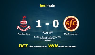 Dự đoán Airdrieonians vs Stenhousemuir, Tỷ lệ cược & Mẹo cá cược 05/10/2025