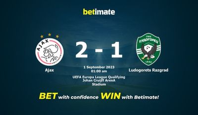 Soi kèo Ajax vs Ludogorets Razgrad, Tỷ lệ & Mẹo cá cược 31/08/2023