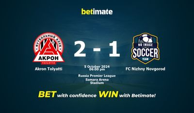 Dự đoán Akron Tolyatti vs FC Nizhny Novgorod, Tỷ lệ cược & Mẹo cá cược 10/05/2024