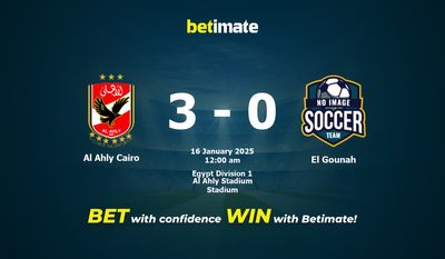 Dự đoán Al Ahly Cairo vs El Gounah, Tỷ lệ cược & Mẹo cá cược 01/15/2025