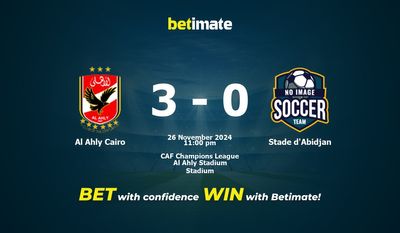 Dự đoán Al Ahly Cairo vs Stade d'Abidjan, Tỷ lệ cược & Mẹo cá cược 26/11/2024
