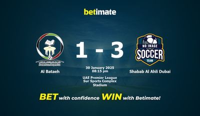 Dự đoán Al Bataeh vs Shabab Al Ahli Dubai, tỷ lệ và mẹo cá cược 30/01/2025