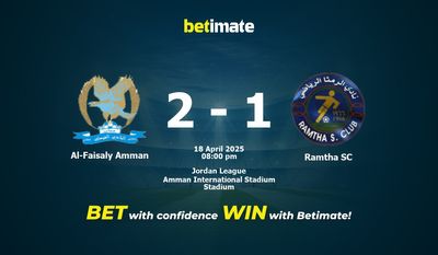 Dự đoán Al-Faisaly Amman vs Ramtha SC, Tỷ lệ cược & Mẹo cá cược 18/04/2025