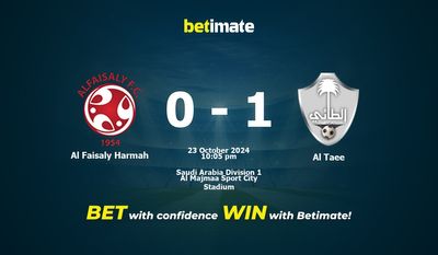 Dự đoán Al Faisaly Harmah vs Al Taee, Tỷ lệ cược & Mẹo cá cược 23/10/2024
