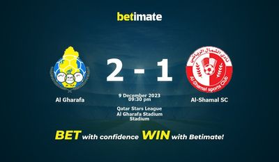 Dự đoán Al Gharafa vs Al-Shamal SC, tỷ lệ cá cược 09/12/2023