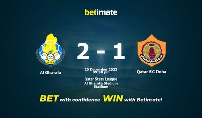Dự đoán, tỷ lệ và tỷ lệ trận đấu Al Gharafa vs Qatar SC Doha Mẹo cá cược 20/12/2023