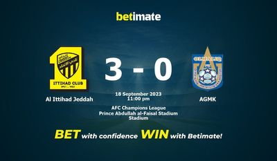 Dự đoán Al Ittihad Jeddah vs AGMK, Tỷ lệ & Mẹo cá cược 18/09/2023