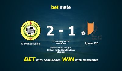 Dự đoán Al Ittihad Kalba vs Ajman SCC, Tỷ lệ cược & Mẹo cá cược 01/05/2025