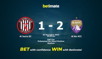 Dự đoán Al Jazira SC vs Al Ain SCC, Tỷ lệ cược & Mẹo cá cược 30/12/2024