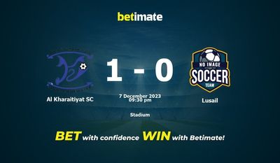 Dự đoán Al Kharaitiyat SC vs Lusail, Tỷ lệ & Mẹo cá cược 07/12/2023