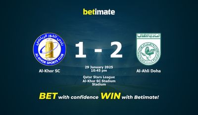 Dự đoán Al-Khor SC vs Al-Ahli Doha, Tỷ lệ cược & Mẹo cá cược 29/01/2025