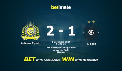 Dự đoán Al-Nassr Riyadh vs Al Sadd, Tỷ lệ cược & Mẹo cá cược 12/02/2024