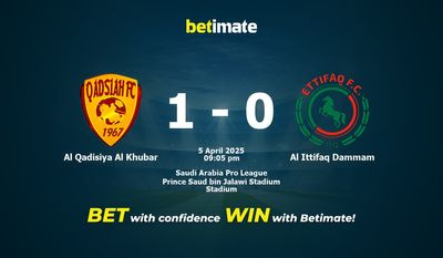 Dự đoán Al Qadisiya Al Khubar vs Al Ittifaq Dammam, Tỷ lệ & Mẹo cá cược 05/04/2025