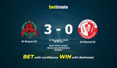 Dự đoán Al-Rayyan SC vs Al-Shamal SC, Tỷ lệ cược & Mẹo cá cược 22/11/2024