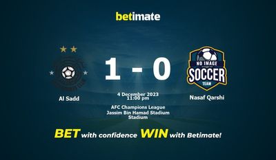 Dự đoán Al Sadd vs Nasaf Qarshi, Tỷ lệ & Mẹo cá cược 04/12/2023