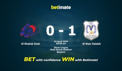 Dự đoán Al Shabab Seeb vs Al-Nasr Salalah, Tỷ lệ cược & Mẹo cá cược 16/04/2025