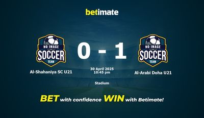 Dự đoán Al-Shahaniya SC U21 vs Al-Arabi Doha U21, Tỷ lệ cược & Mẹo cá cược 30/04/2025