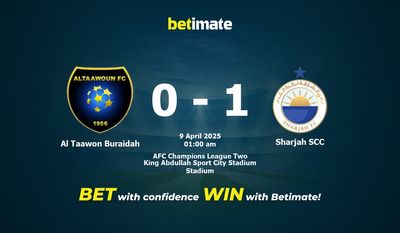 Soi kèo Al Taawon Buraidah vs Sharjah SCC, tỷ lệ cá cược 08/04/2025