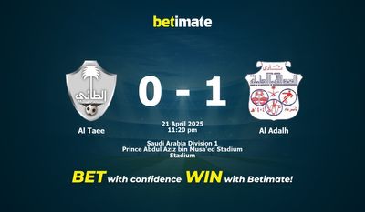 Dự đoán Al Taee vs Al Adalh, Tỷ lệ cược & Mẹo cá cược 21/04/2025