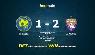 Dự đoán Al Urooba vs Al Ain SCC, Tỷ lệ cược & Mẹo cá cược 21/11/2024
