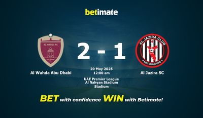 Dự đoán Al Wahda Abu Dhabi vs Al Jazira SC, Tỷ lệ cược & Mẹo cá cược 19/05/2025