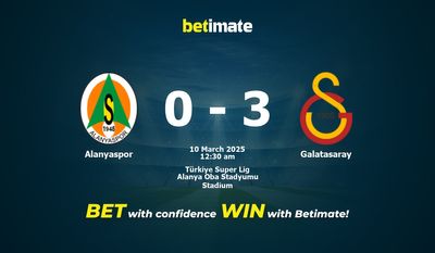 Dự đoán Alanyaspor vs Galatasaray, tỷ lệ và tip cá cược 09/03/2025