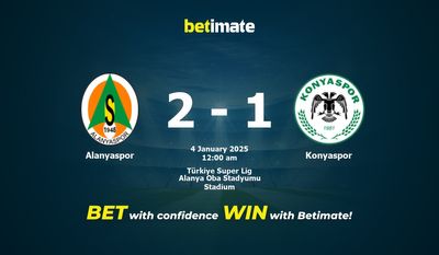 Dự đoán Alanyaspor vs Konyaspor, Tỷ lệ & Mẹo cá cược 03/01/2025
