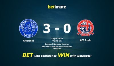Dự đoán Aldershot vs AFC Fylde, Tỷ lệ cược & Mẹo cá cược 04/01/2025