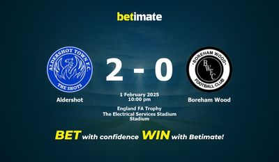 Dự đoán Aldershot vs Boreham Wood, Tỷ lệ cược & Mẹo cá cược 02/01/2025