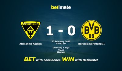 Dự đoán Alemannia Aachen vs Borussia Dortmund II, Tỷ lệ cược & Mẹo cá cược 22/02/2025