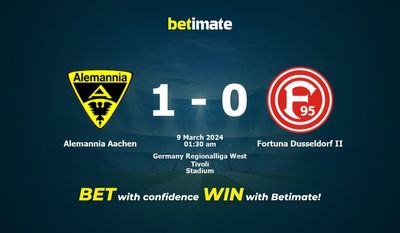 Soi kèo Alemannia Aachen vs Fortuna Dusseldorf II, tỷ lệ và tip cá cược 08/03/2024