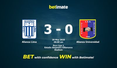 Dự đoán Alianza Lima vs Alianza Universidad, Tỷ lệ & Mẹo cá cược 20/05/2025