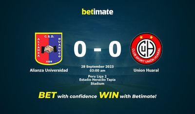 Dự đoán Alianza Universidad vs Union Huaral, Tỷ lệ & Mẹo cá cược 27/09/2023
