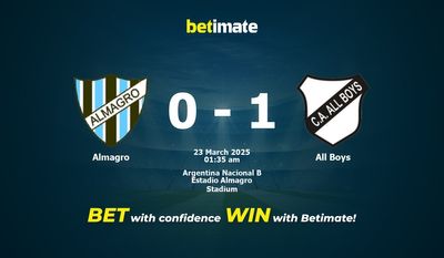 Dự đoán Almagro vs All Boys, Tỷ lệ cược & Mẹo cá cược 22/03/2025