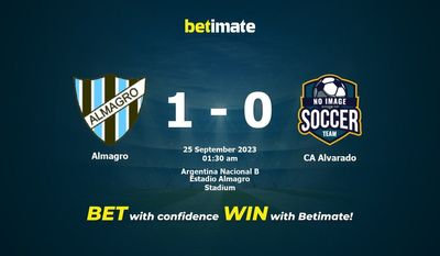 Dự đoán Almagro vs CA Alvarado, tỷ lệ cá cược 24/09/2023