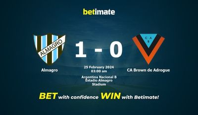 Dự đoán Almagro vs CA Brown de Adrogue, Tỷ lệ & Mẹo cá cược 24/02/2024